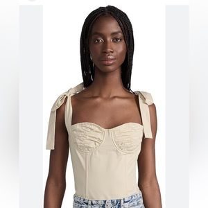Lioness Ballerina Bustier Top Beige